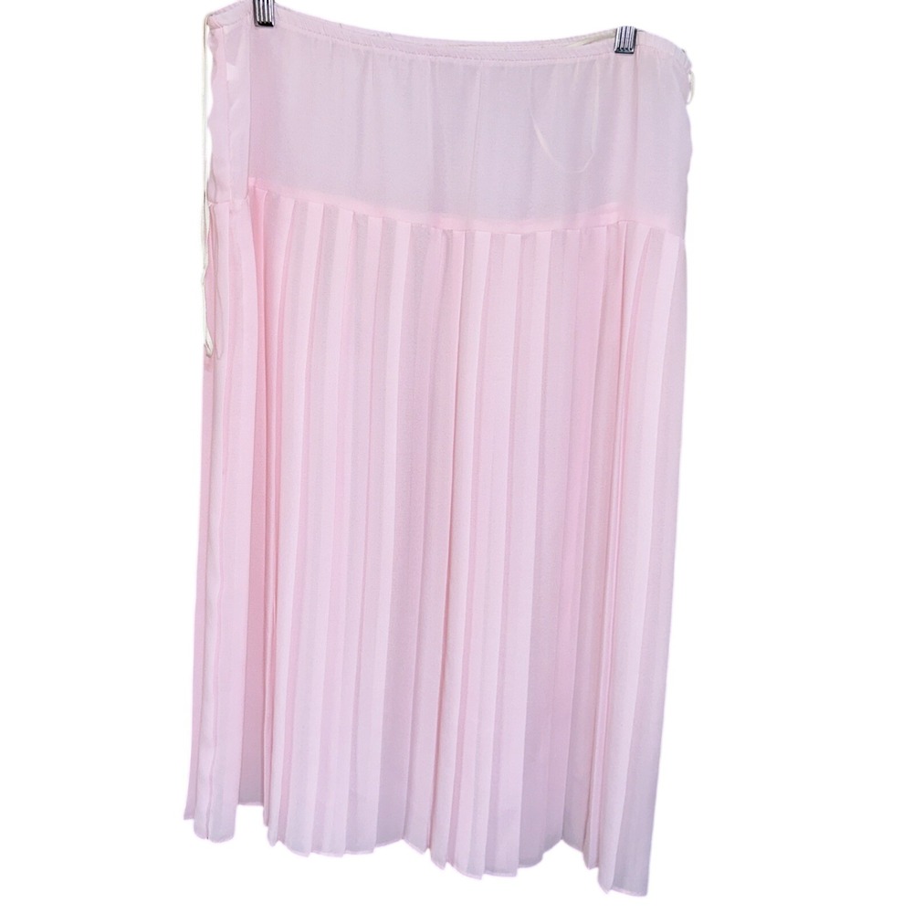 True Vintage‎ Women's Light Pink Pleated Slip Skirt Size 10